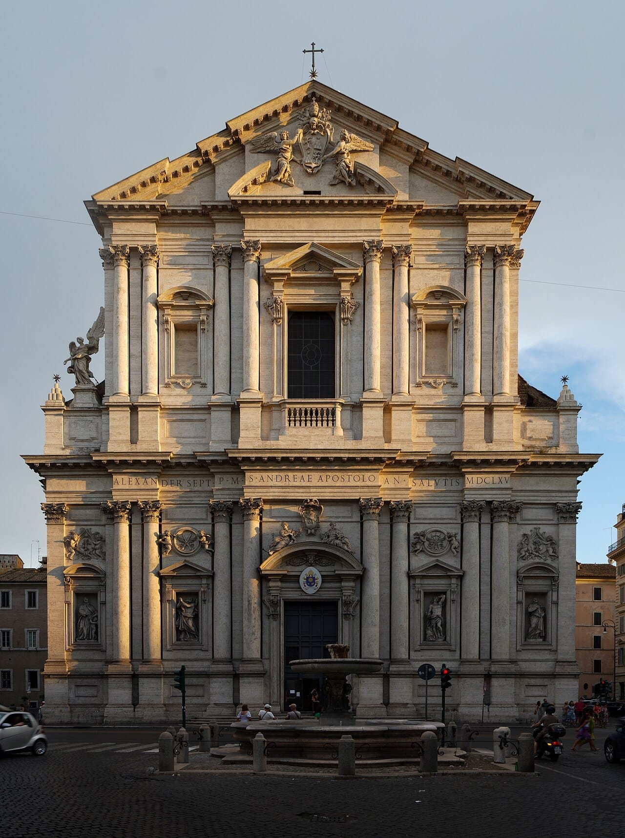 Facade of Sant Andrea della Valle in Rome.