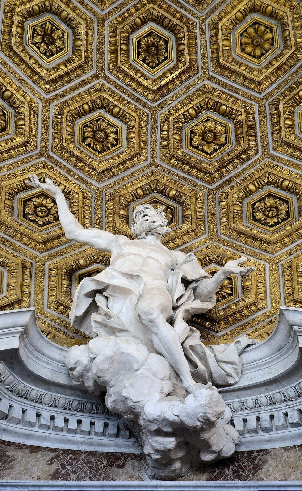 Interior of Sant Andrea al Quirinale in Rome.